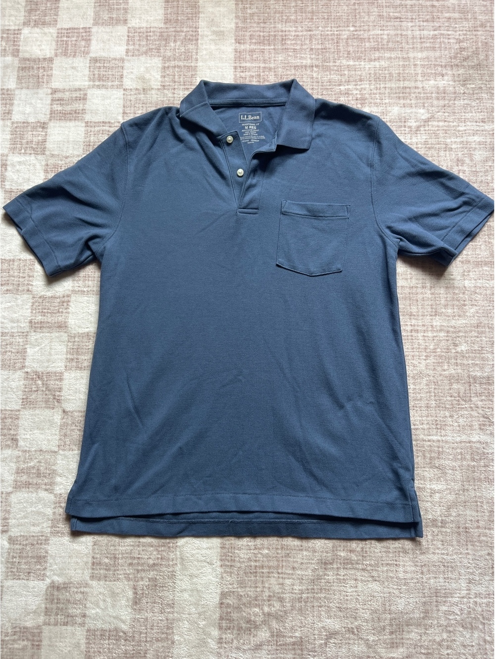 mens ll bean cotton polo